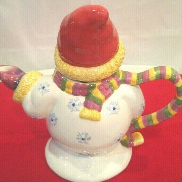 Christopher Radco Teapot Snowman Tradition Holiday - Picture 2 of 7